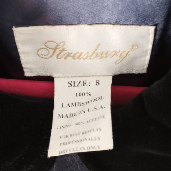 Strasburg Girls' Wool Coat Size 8 - Picture 4 of 11